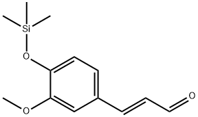 4-Hydroxy-3-methoxycinnamaldehyde, trimethylsilyl derivative 结构式