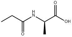 (2R)-2-丙酰胺基丙酸 结构式