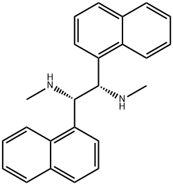 1,2-Ethanediamine, N1,N2-dimethyl-1,2-di-1-naphthalenyl-, (1S,2S)- 结构式