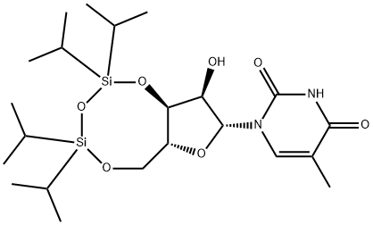 3',5'-TIPS-5-甲基尿苷 结构式