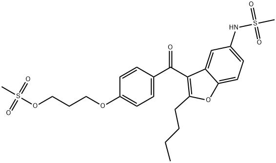 盐酸决奈达隆杂质 结构式