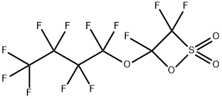 1,2-Oxathietane, 3,3,4-trifluoro-4-(1,1,2,2,3,3,4,4,4-nonafluorobutoxy)-, 2,2-dioxide 结构式