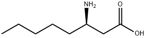 (R)-3-氨基辛酸 结构式