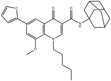 4-Quinolone-3-Carboxamide Furan CB2 Agonist 结构式