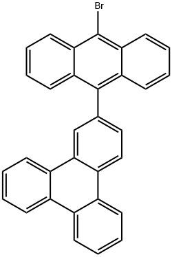 9-溴-10-(2-三亚苯基)蒽 结构式