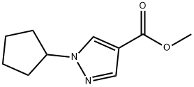 Methyl-1-cyclopentyl-1H-pyrazole-4-carboxylate 结构式