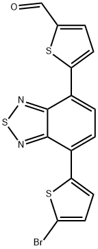 2-Thiophenecarboxaldehyde, 5-[7-(5-bromo-2-thienyl)-2,1,3-benzothiadiazol-4-yl]- 结构式