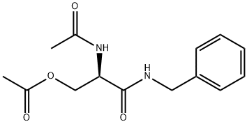 (R)-O-乙酰基-拉克酰胺 结构式