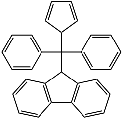 9-(环戊二烯-2,4-二烯-1-基二苯基甲基)-9H-芴 结构式