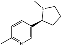 Pyridine, 2-methyl-5-[(2S)-1-methyl-2-pyrrolidinyl]- 结构式