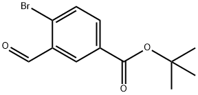 4-溴-3-甲酰基苯甲酸叔丁酯 结构式