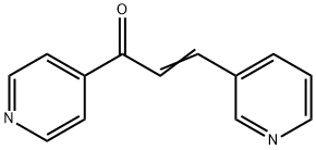 3-(3-吡啶基)-1-(4-吡啶基)-2-丙烯-1-酮 结构式