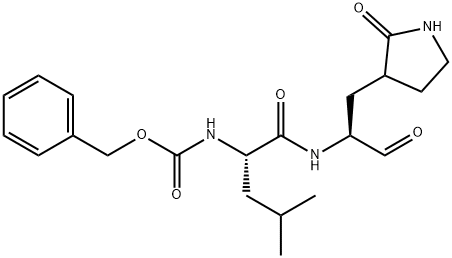 benzyl ((2S)-4-methyl-1-oxo-1-(((2S)-1-oxo-3-(2-oxo-1l2-pyrrolidin-3-yl)propan-2-yl)-l2-azanyl)pentan-2-yl)carbamate 结构式