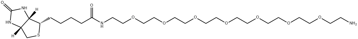 生物素-八聚乙二醇-氨基 结构式