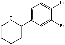 Piperidine, 2-(3,4-dibromophenyl)- 结构式