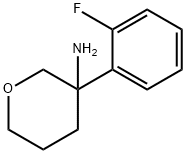 2H-Pyran-3-amine, 3-(2-fluorophenyl)tetrahydro- 结构式