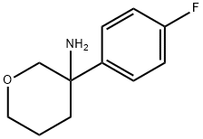 2H-Pyran-3-amine, 3-(4-fluorophenyl)tetrahydro- 结构式