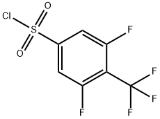 3,5-二氟-4-(三氟甲基)苯-1-磺酰氯 结构式