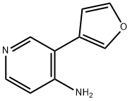 4-AMINO-3-(3-FURAN)PYRIDINE 结构式