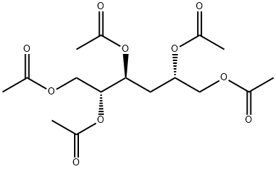 arabino-Hexitol, 3-deoxy-, pentaacetate 结构式