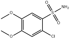 2-氯-4,5-二甲氧基苯磺酰胺 结构式