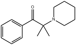 1-Propanone, 2-methyl-1-phenyl-2-(1-piperidinyl)- 结构式