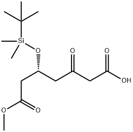 Heptanedioic acid, 3-[[(1,1-dimethylethyl)dimethylsilyl]oxy]-5-oxo-, 1-methyl ester, (3R)- 结构式