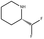 (2S)-2-(Difluoromethyl)piperidine 结构式