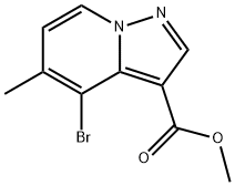 methyl 4-bromo-5-methylH-pyrazolo[1,5-a]pyridine-3-carboxylate 结构式
