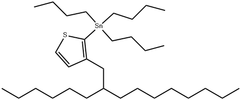 Stannane, tributyl[3-(2-hexyldecyl)-2-thienyl]- 结构式