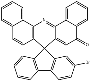 2-溴螺[芴-9,7'-二苯并吖啶]-5'-酮 结构式