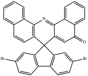 2,7-二溴螺[芴-9,7'-二苯并吖啶]-5'-酮 结构式