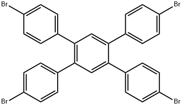 4,4"-二溴-4',5'-双(4-溴苯基)-1,1':2',1"-三联苯 结构式