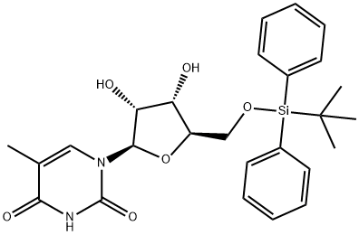 5'-O-tert-butyldiphenylsilyl-O2-2'-anhydro-5-methyluridine 结构式