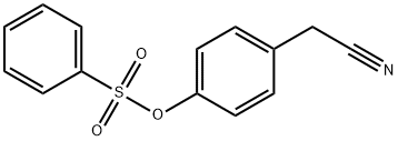 Benzeneacetonitrile, 4-[(phenylsulfonyl)oxy]- 结构式