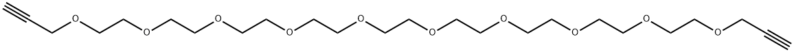 丙炔基-十聚乙二醇-丙炔基 结构式
