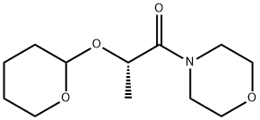 (2S)-1-(4-吗啉基)-2-[(四氢-2H-吡喃-2-基)氧基]-1-丙酮 结构式