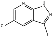 5-氯-3-碘-1H-吡唑并[3,4-B]吡啶 结构式