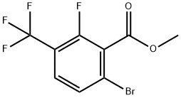 Benzoic acid, 6-bromo-2-fluoro-3-(trifluoromethyl)-, methyl ester 结构式