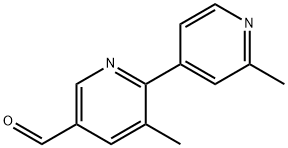 2',3-二甲基-2,4'-联吡啶-5-甲醛 结构式