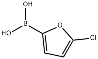 (5-氯呋喃-2-基)硼酸 结构式