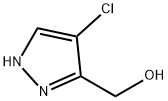 (4-氯-1H-吡唑-3-基)甲醇 结构式