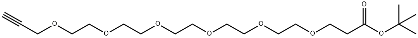 丙炔基-五聚乙二醇-丙酸叔丁酯 结构式