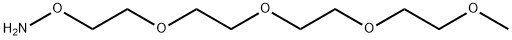 O-(2,5,8,11-tetraoxatridecan-13-yl)hydroxylamine 结构式