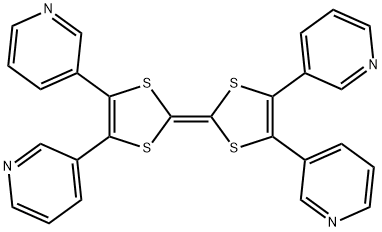 4,4',5,5'-tetra(pyridin-3-yl)-2,2'-bi(1,3-dithiolylidene) 结构式
