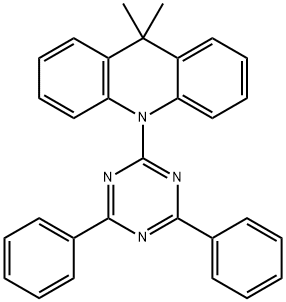 11-(4,6-Diphenyl-[1,3,5]triazin-2-yl)-9,9-dimethyl-9,10-dihydro-acridine 结构式