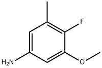 4-氟-3-甲氧基-5-甲基苯胺 结构式