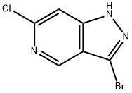 3-BROMO-6-CHLORO-1H-PYRAZOLO[4,3-C]PYRIDINE 结构式