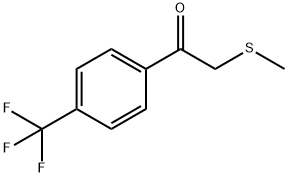 2-(甲基硫烷基)-1-[4-(三氟甲基)苯基]乙烷-1-酮 结构式