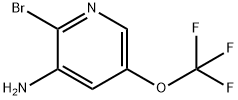 2-溴-5-(三氟甲氧基)吡啶-3-胺 结构式